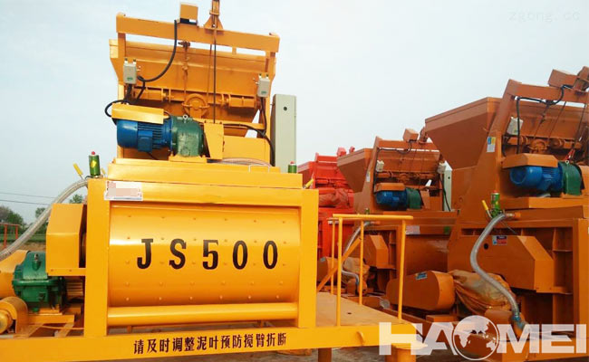 js500 concrete mixer capacity