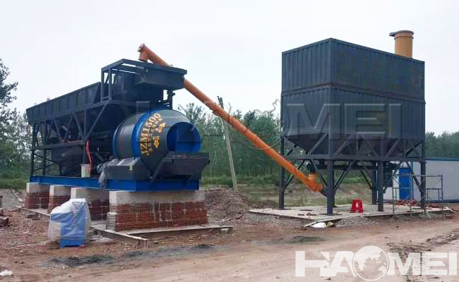 drum mobile concrete batching plant case2