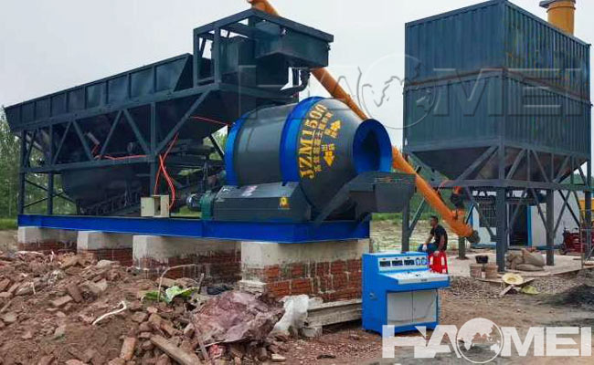 drum mobile concrete batching plant case6