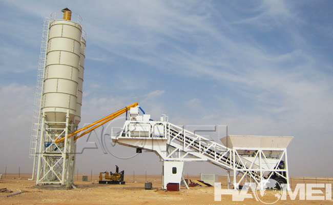 mobile concrete batching plant capacity