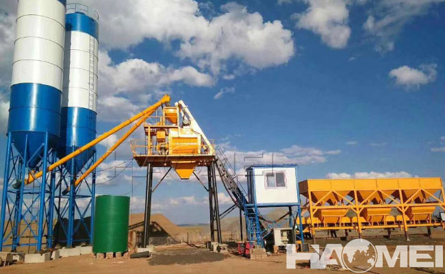 50m3/h concrete mixing plant