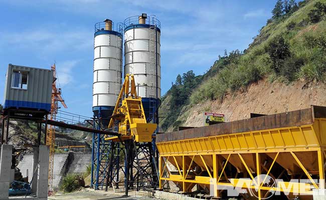 wet mix concrete batching plant